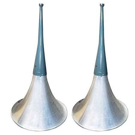 5 Core 2 Pcs Indoor Outdoor PA Horn Speaker Waterproof Long Range Trumpet Horn 22 Inch TH 22 2PCS